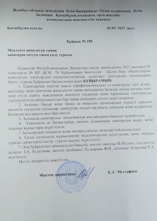 Школьная столовая